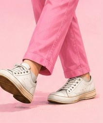 Conceptual image showing someone wearing pink pants